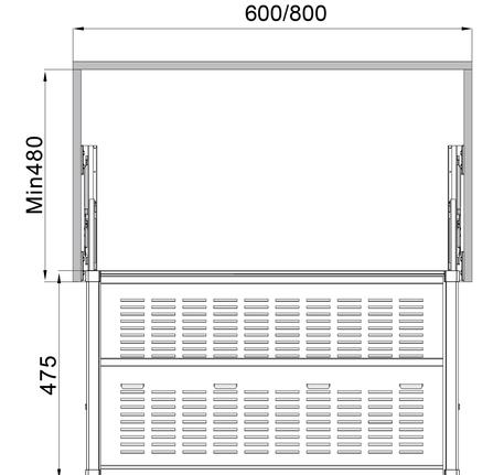 Kệ Để Giày Bằng Kim Loại 600mm Hafele 807.95.861